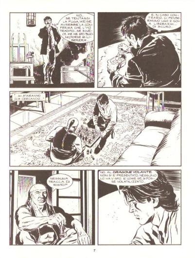Risto in gabbia, Ugo e Goh con gli scacchi Risto in gabbia, Ugo e Goh con gli scacchi<br>Tavola di Raffaele Della Monica, n.9, pag.7<br><i>(c) 2012 Sergio Bonelli editore</i>